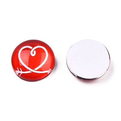 Glass Cabochons GGLA-WHC0001-06-1