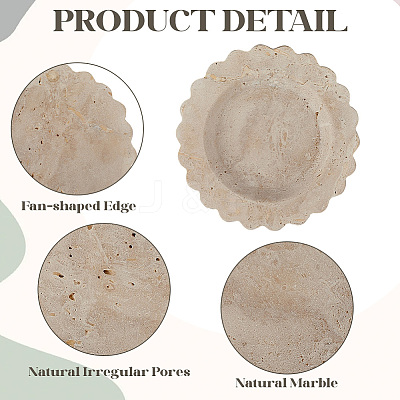 Marble Jewelry Plates AJEW-WH20020-239B-1