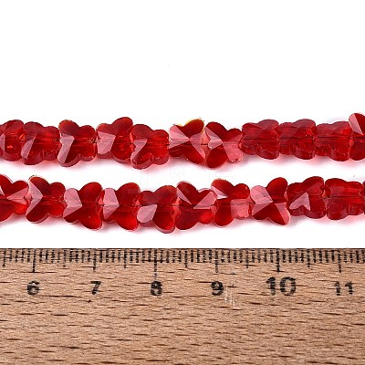 Transparent Glass Beads Strands GLAA-Q118-01A-B10-1