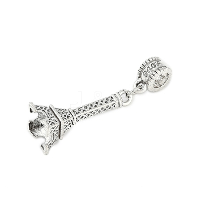 Rack Plating Brass European Dangle Charms KK-R200-02AS-02-1