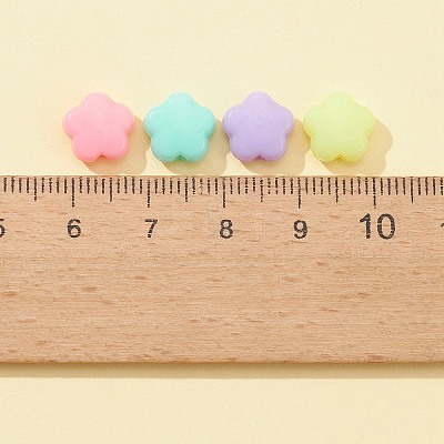 120Pcs Opaque Acrylic Beads SACR-FS0001-16-1