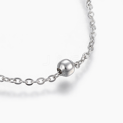 304 Stainless Steel Anklets AJEW-H013-01-1