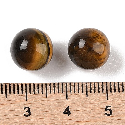 Natural Tiger Eye No Hole Sphere Beads G-K353-04A-04-1