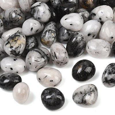 Natural Tourmalinated Quartz Beads GG-CBAD0F6-A10-01-1