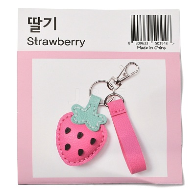 DIY Strawberry Keychain Kits DIY-A009-06-1