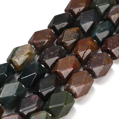 Natural Indian Agate Beads Strands G-Q608-11M-1