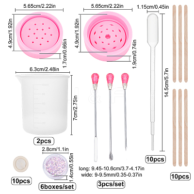 DIY Grinder Silicone Molds Kits DIY-GF0002-45-1