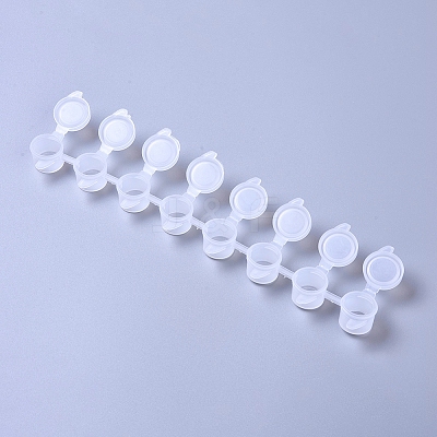 Plastic Paint Pots Strips LS-DIY-WH0156-99-1