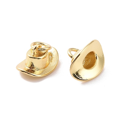 Rack Plating Brass Charms ZIRC-C042-11G-1