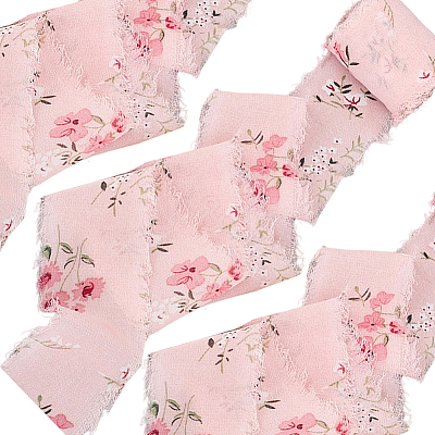 5M Polyester Fringe Flower Printed Ribbon OCOR-WH20006-19B-1