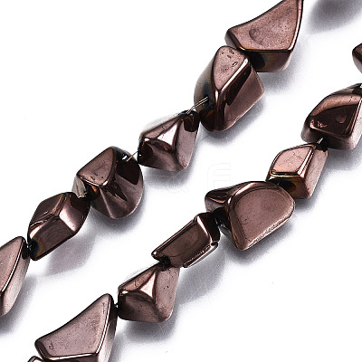 Opaque Electroplate Glass Beads Strands EGLA-T024-01C-02-1