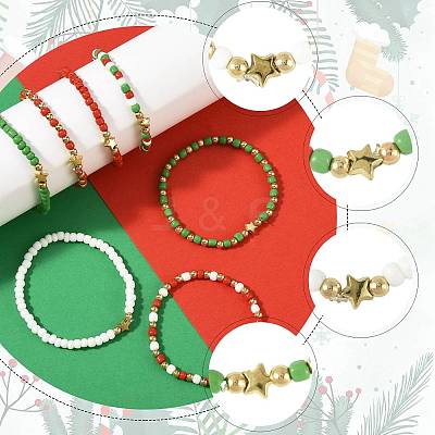 7Pcs Glass Seed Bead Bracelets BJEW-FS00031-1