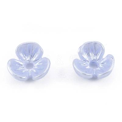 Resin Imitation Pearl Bead Caps RESI-N036-01A-1
