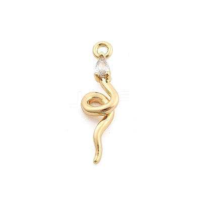 Brass Micro Pave Cubic Zirconia Pendants KK-M321-01E-G01-1