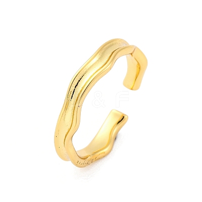 Brass Cuff Rings for Women RJEW-H248-03G-1