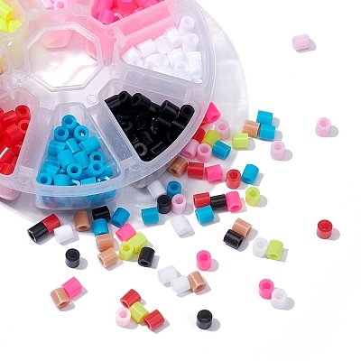 480Pcs 8 Colors PE DIY Melty Beads Fuse Beads Refills DIY-YW0003-22-1