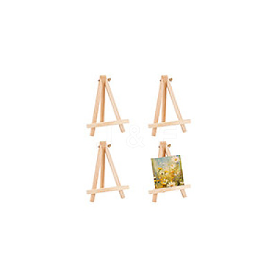 Foldable Wood Triangle Easel WOOD-WH0034-52B-1