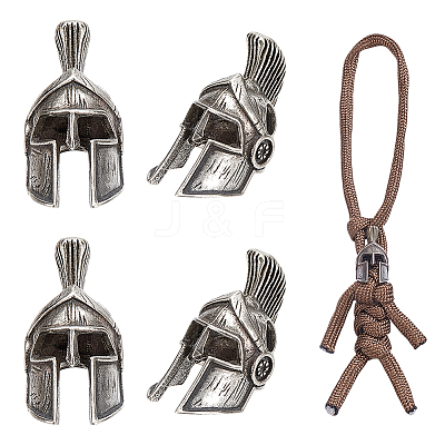 4Pcs Helmet Brass Beads FIND-UN0007-84AS-1