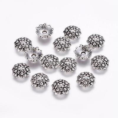 Tibetan Style Alloy Bead Caps LF1650Y-1