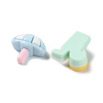 Opaque Resin Cabochons CRES-F030-01E-1