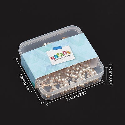 Plastic Imitation Pearl Big Pendants PALLOY-NB0001-71-1