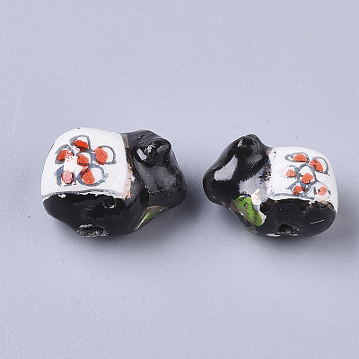 Handmade Porcelain Beads PORC-N004-73-1