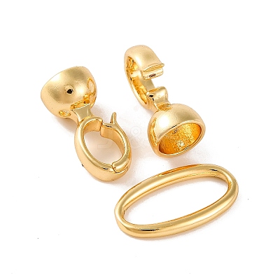 Brass Fold Over Clasps LS-KK-U016-21G-1