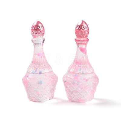 Dummy Bottle Transparent Resin Cabochon RESI-E025-05C-1