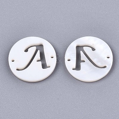 Natural Freshwater Shell Links Connectors SHEL-S276-120A-1