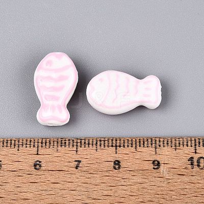 Handmade Porcelain Ceramic Beads PORC-Q005-05G-1