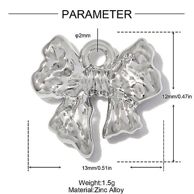 Zinc Alloy Charms AL-OY001-12P-1
