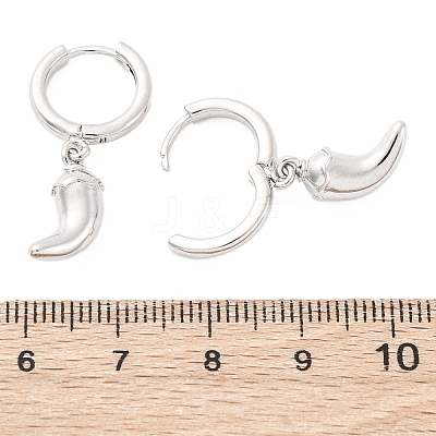 Chili Brass Hoop Earrings EJEW-Q015-17P-1