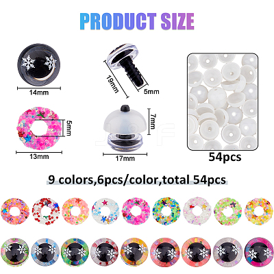 Resin Doll Eyes Cabochons DIY-FH0009-78-1
