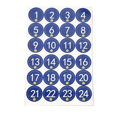 Christmas Advent Calendar Stickers DIY-L050-A04-1