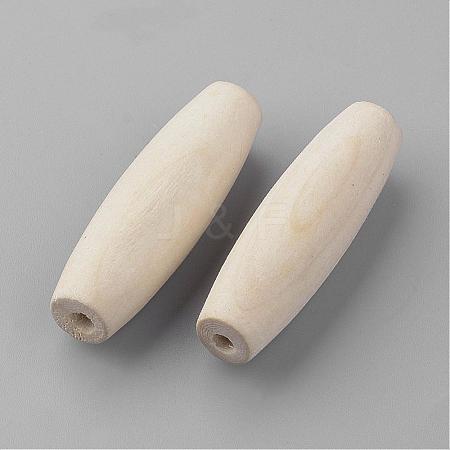 Unfinished Wood Beads WOOD-R253-18-LF-1