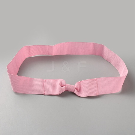 Women's Faux Suede Bowknot Stretchable Hat Band AJEW-WH0696-082D-1