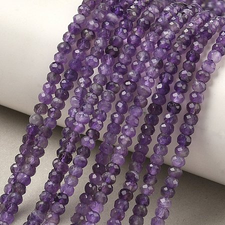 Natural Amethyst Bead Strands G-P279-74-4mm-01-1