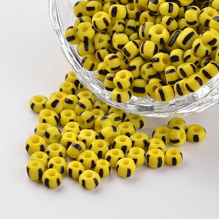 6/0 Opaque Colours Seep Glass Beads SEED-M006-A17-1