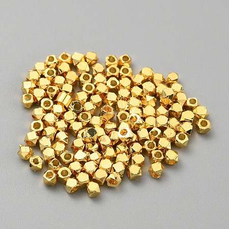 Brass Cube Beads KK-WH0062-82-1