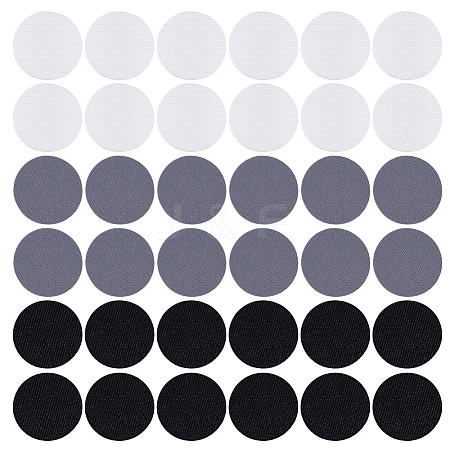 36Pcs 3 Colors Polyester Self-adhesive Fabrics DIY-DR0002-40-1