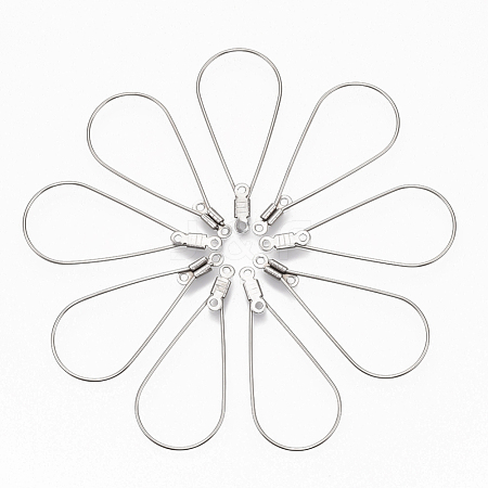 304 Stainless Steel Wire Pendants STAS-T051-003-1