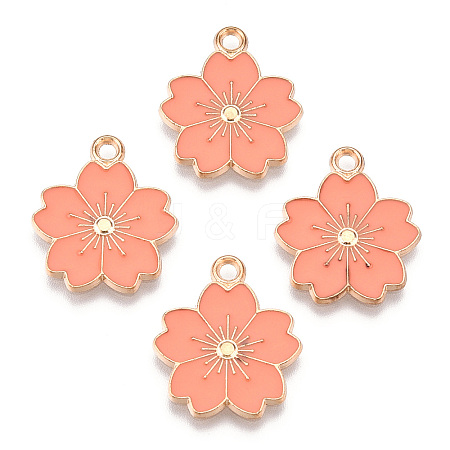 Alloy Enamel Pendants X-ENAM-S121-115I-1