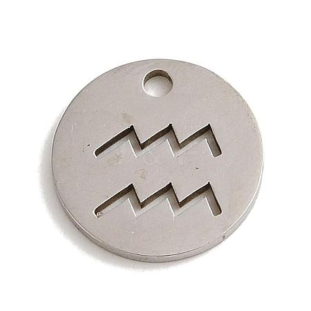 Non-Tarnish 201 Stainless Steel Charms STAS-E217-10P-07-1