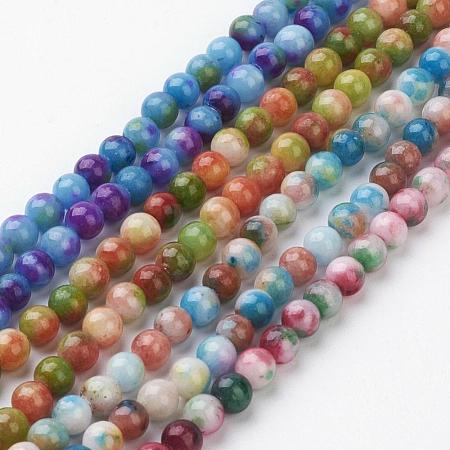 Jade Beads Strands G-D264-6mm-M-1