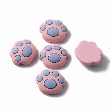 Opaque Resin Cabochons RESI-WH0035-17A-1