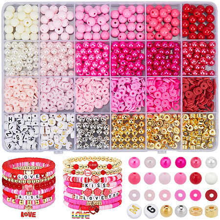 2220Pcs Handmade Polymer Clay CCB Beads Kits DIY-WH20001-56-1