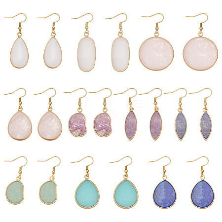 10 Pair 316 Surgical Stainless Steel Dangle Earring EJEW-PH01458-1