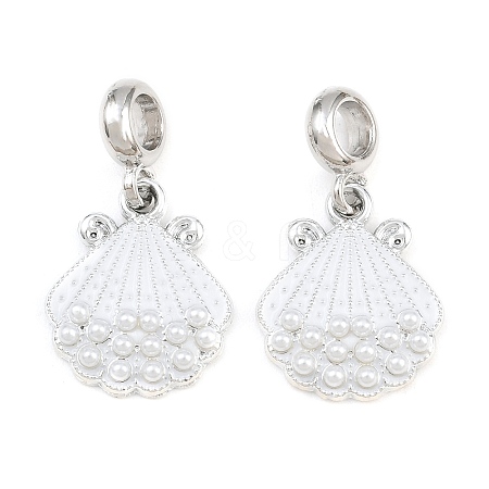 Alloy Enamel European Dangle Charms AL-CBAC2D3-03P-01-1