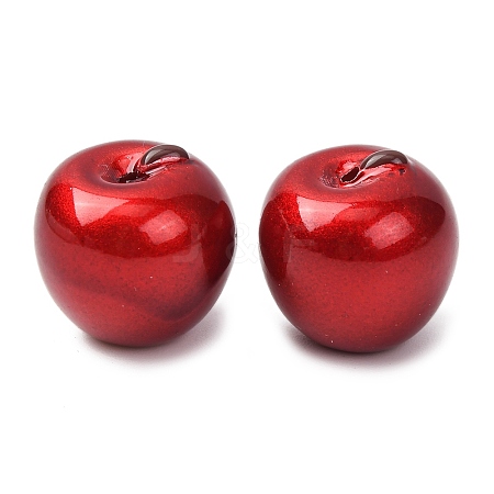 Spray Paint Opaque Resin Beads RESI-C073-02A-1
