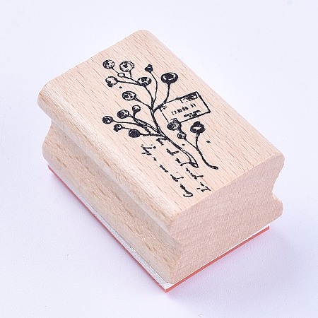 Wooden Stamps AJEW-WH0085-A03-1